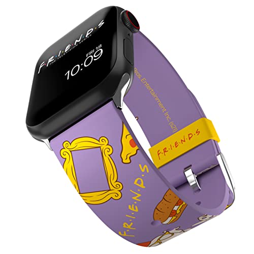 Pasek Smartwatch Friends - oficjalnie licencjonowany, kompatybilny z każdym rozmiarem i serią Apple Watch (zegarek nie jest dołączony)