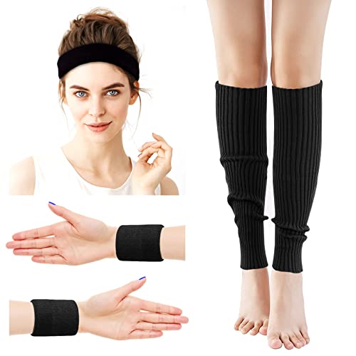 ONUPGO Ocieplacze na nogi, zestaw dla kobiet w stylu lat 80., neonowe, - obrazek 7