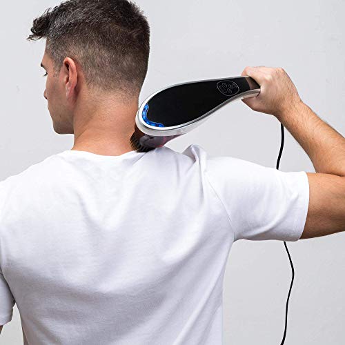 EGO® MINI Masażer do ciała (nowy model 2022) - Przenośny masażer elektryczny - Masaż Shiatsu i masaż ugniatający - 4 wymienne głowice dopasowujące się do dowolnej części ciała - obrazek 7