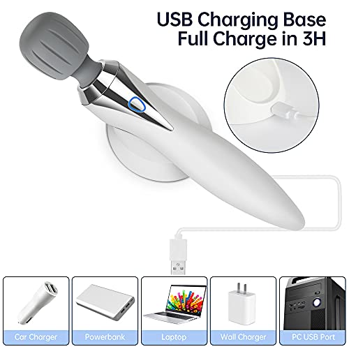 Urządzenie do masażu, wibracyjne, elektryczny masażer do pleców, karku, stóp, nóg i ramion, do ponownego ładowania, akumulator 2200 mAh, do 330 minut bezprzewodowego zastosowania - obrazek 6