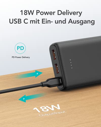 Charmast Mini Power Bank 10400mAh, 20W QC 3.0 kompaktowy Powerbanki USB C Power delivery zewnętrzny akumulator kompatybilny z iPhone 13/12/11/X/8, iPad, Samsung, Huawei, Xiaomi - obrazek 7