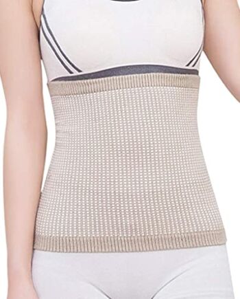 JIAHG Uniseks kaszmirowy ocieplacz na brzuch, pas grzewczy, ocieplacz na plecy, regulowany ocieplacz talii, pasek na bóle pleców, bóle menstruacyjne