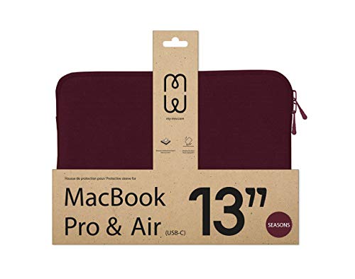 MW Etui ochronne do Apple MacBook Pro 13 cali (2016+)/MacBook Air 13 cali (2018) USB-C – Seasons Wine/Bordeaux - obrazek 2