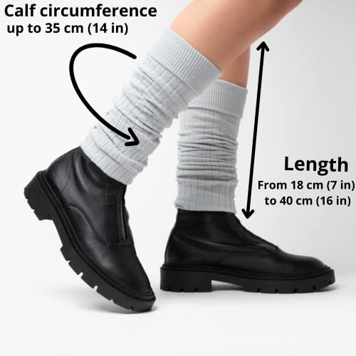 Ateena Bawełniany Ocieplacz na Nogi dla Kobiet do Tańca, Baletu, Aerobiku, Rozgrzewki, Pole Dance, Ciepłego i Wygodnego, Nowoczesne Getry na Łydki dla Pań, Jeden Rozmiar, Różne Kolory - obrazek 5