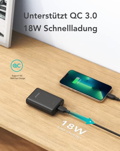 Charmast Mini Power Bank 10400mAh, 20W QC 3.0 kompaktowy Powerbanki USB C Power delivery zewnętrzny akumulator kompatybilny z iPhone 13/12/11/X/8, iPad, Samsung, Huawei, Xiaomi - obrazek 8