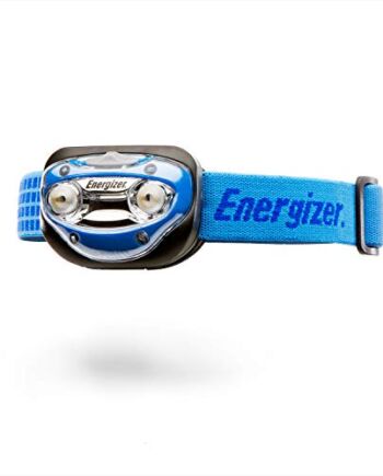 Energizer Vision latarka czołowa LED, jasna lampa czołowa, wodoodporna, bez użycia rąk, lekka do aktywności wewnątrz i na zewnątrz, baterie w zestawie