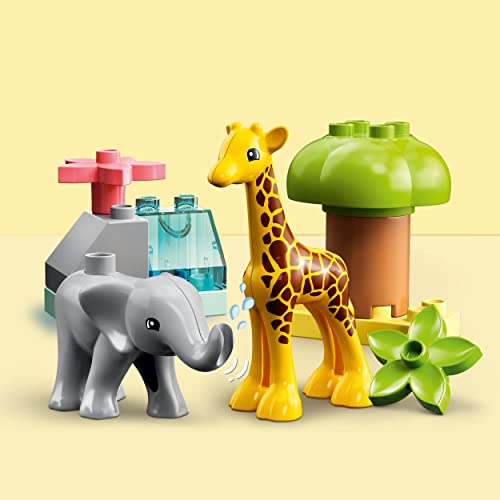 LEGO DUPLO 10971 Dzikie zwierzęta Afryki — zestaw ze zwierzętami z safari dla małych dzieci i przedszkolaków w wieku od dwóch lat (10 elementów) - obrazek 7