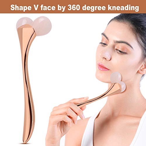 03 Roller masażer, wałek do twarzy, masażer twarzy V, dla kobiet, domu - obrazek 4