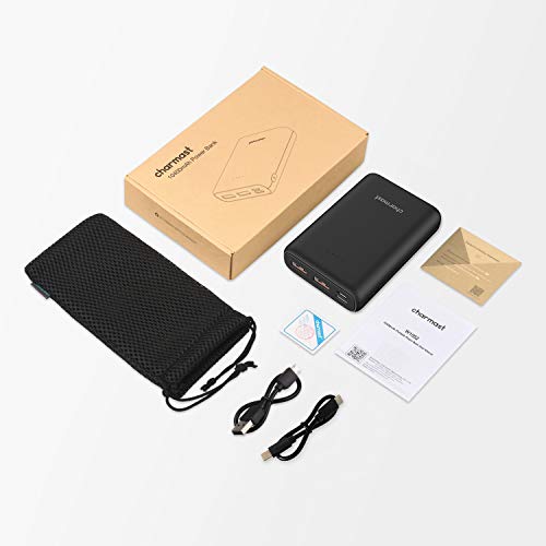 Charmast Mini Power Bank 10400mAh, 20W QC 3.0 kompaktowy Powerbanki USB C Power delivery zewnętrzny akumulator kompatybilny z iPhone 13/12/11/X/8, iPad, Samsung, Huawei, Xiaomi - obrazek 2