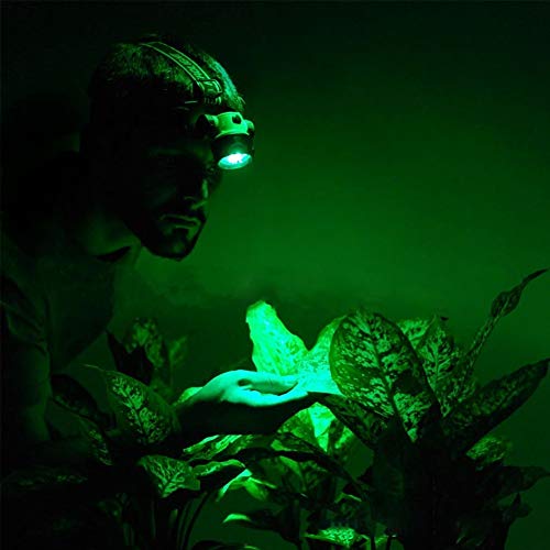 19LED zielone reflektory LED wzrost roślin wypełnienie światło do wspinaczki podróż LED zielone światło czołowe - obrazek 7