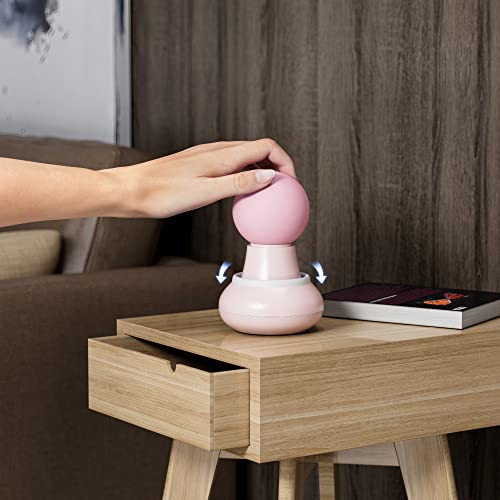 Pistolet do masażu mięśni, długi tryb czuwania, mini pistolet do masażu z 6 prędkościami, cichy pistolet do masażu łagodzi ból, przenośny masażer ręczny do uprawiania sportu, pracy, podróży, różowy - obrazek 5