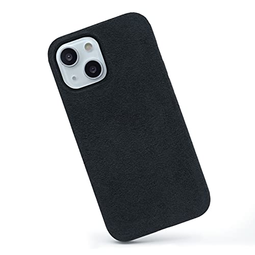 Etui Arrivly z zamszu i mikrofibry Do iPhone 12 Pro Max 6,7 cala Czarn
