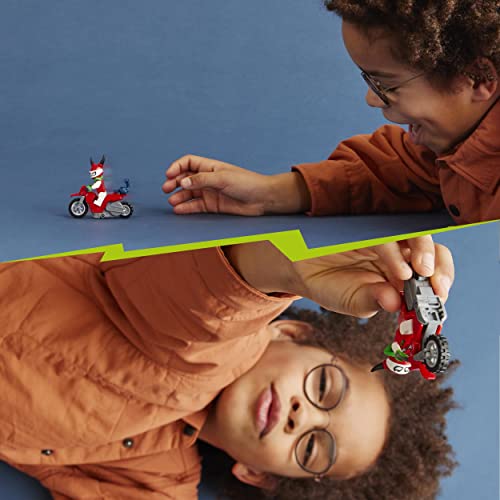 LEGO City Motocykl kaskaderski brawurowego skorpiona 60332 — zestaw konstrukcyjny; fajny zestaw Stuntz dla dzieci od 5 lat (15 elementów) - obrazek 3