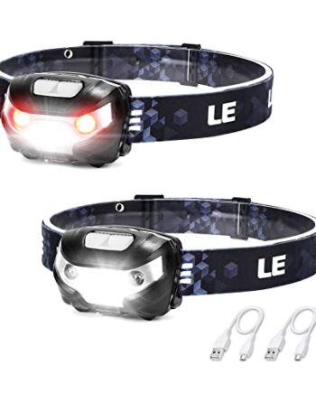 LE Latarka czołowa z możliwością ładowania, super jasna latarka czołow