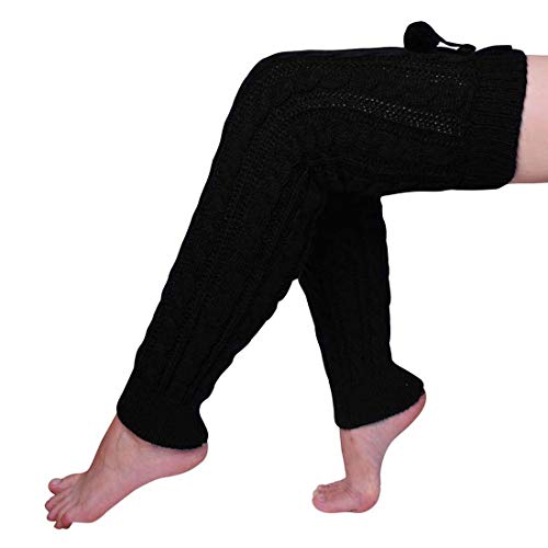 Nanxson Damskie dzianinowe ocieplacze na nogi, zimowe, ciepłe, ociepla - obrazek 7