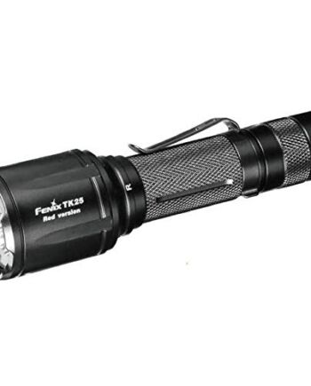 FENIX TK25 RED latarka z aluminium w kolorze czarnym - 14,26 cm