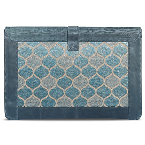 Londo Torba na Macbooka ze skóry licowej – pokrowiec na laptopa do MacBook Pro i MacBook Air – 15,5 cala – 16 cali – kompatybilny z modelami M1 i 2020 - obrazek 3