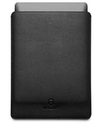 Woolnut Skórzane i wełniane etui pokrowiec na MacBooka Pro 14 - szary