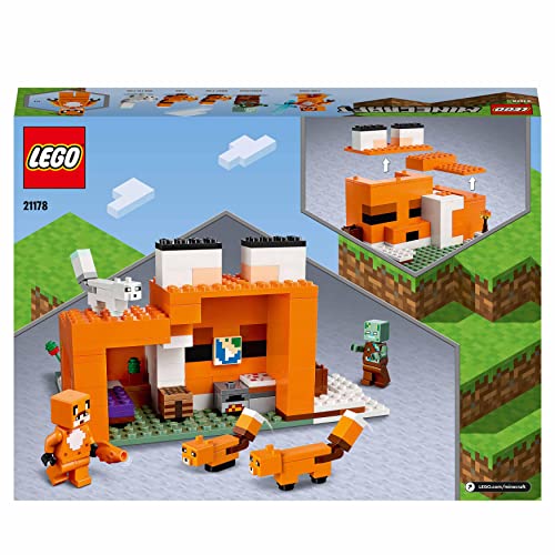LEGO 21178 Minecraft Siedlisko lisów- zestaw konstrukcyjny i domek do - obrazek 2