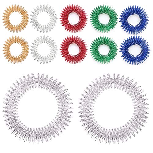 JZK 10 x pierścień do masażu + 2 x pierścień do masażu nadgarstków, ch