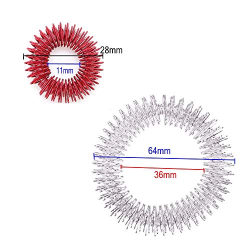 JZK 10 x pierścień do masażu + 2 x pierścień do masażu nadgarstków, ch - obrazek 5