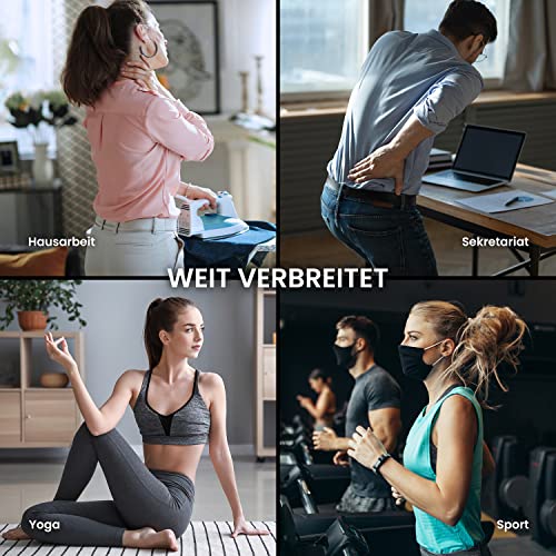 Mebak Mini Pistolet do masażu Perkusja głęboko tkankowa Masażer do mięśni Pistolet Elektryczny ręczny do łagodzenia bólu pleców Przenośny z 6 głowicami 4 prędkościlektryczny ręczny do łagodzenia bólu pleców Przenośny z 8 głowicami 6 prędkości - obrazek 3