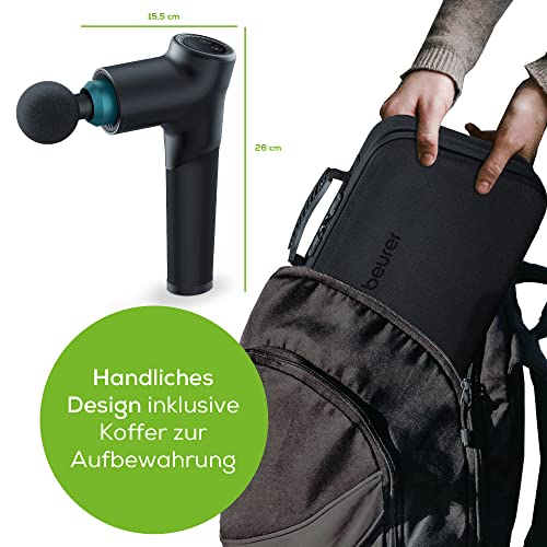 Beurer MG 185 Pistolet do masażu, pistolet do masażu z 5 nasadkami, mo - obrazek 6