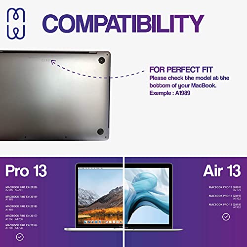 MW Etui ochronne do Apple MacBook Pro 13 cali (2016+)/MacBook Air 13 cali (2018) USB-C – Seasons Wine/Bordeaux - obrazek 3