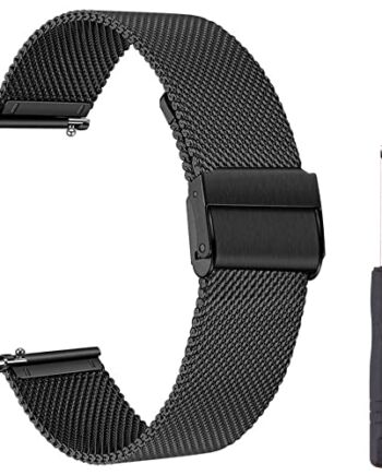 ACTECH Pasek do Amazfit Bip/Amazfit GTR 42 mm/Amazfit GTS/Amazfit GTS 2 Mini/Amazfit GTS 2e/Amazfit GTS 2, 20 mm Siatka ze stali nierdzewnej