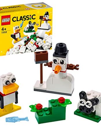 LEGO Classic Kreatywne białe klocki 11012 - zestaw konstrukcyjny; zaba