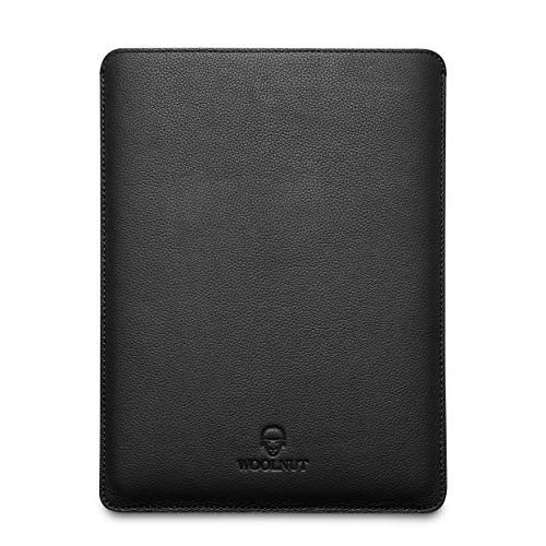 Woolnut Skórzane i wełniane etui pokrowiec na MacBooka Pro 14 - szary - obrazek 5