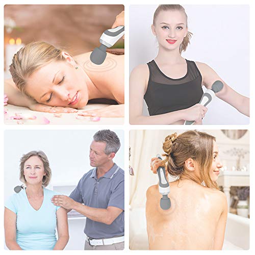 Urządzenie do masażu, wibracyjne, elektryczny masażer do pleców, karku, stóp, nóg i ramion, do ponownego ładowania, akumulator 2200 mAh, do 330 minut bezprzewodowego zastosowania - obrazek 2