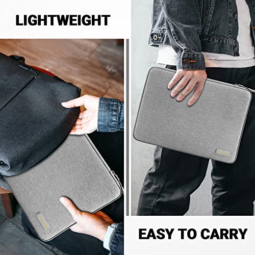 I INESEON 13-calowy pokrowiec ochronny na laptopa z etui na akcesoria do MacBooka Air 13 M1/M2, 2016-2022 MacBook Pro 13, Surface Pro 8/7/6/X, XPS 13, Envy 13, Matebook 13, szary - obrazek 2