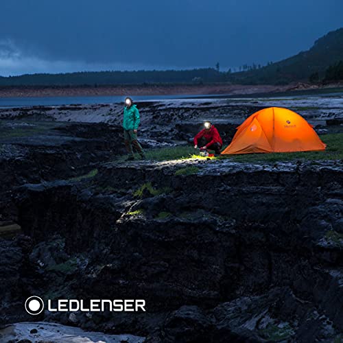 Outdoorowa latarka czołowa LED Ledlenser MH7, czarna/niebieska, z możliwością ładowania, 600 lumenów, z możliwością ustawienia ostrości, czas świecenia do 60 h, czerwone światło, bateryjne 2x AA - obrazek 3