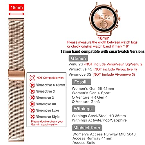 YOOSIDE Bransoletka do zegarka Garmin Venu 3S / Vivoactive 4S / Vivomo - obrazek 5