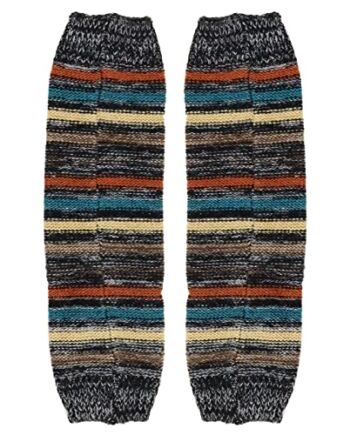 JPGhaha Damski ocieplacz do kolan 41 cm długości grubszy zimowy but wysoki pasek nogi ocieplacz dziewczęcy dzianinowy szydełkowany buty ocieplacz nóg długie skarpety do mankietów 1 para