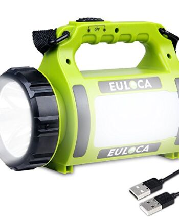 Przenośna latarka szperowa USB akumulatorowa wielofunkcyjna latarnia k