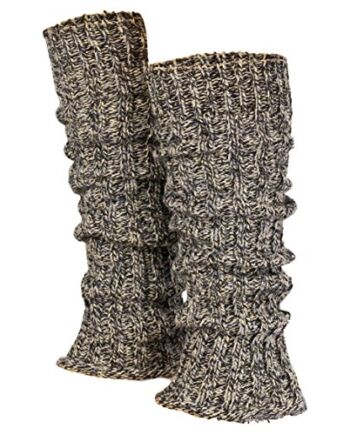 1 para grubych mankietów damskich na nogi - ciepłe zimowe getry na nog