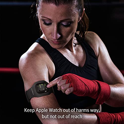 Twelve South ActionSleeve 2 do Apple Watch 40 mm, zaktualizowany pasek ochronny, aby uwolnić nadgarstek do uprawiania sportu lub aktywności (szary) - obrazek 3