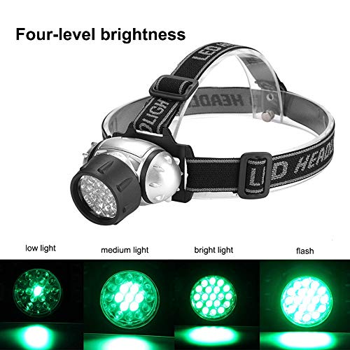 19LED zielone reflektory LED wzrost roślin wypełnienie światło do wspinaczki podróż LED zielone światło czołowe - obrazek 3