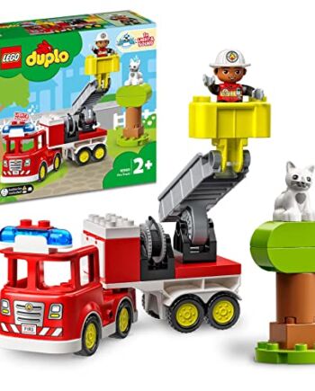 LEGO® DUPLO® Rescue Wóz strażacki 10969 — zabawka konstrukcyjna (21 elementów)