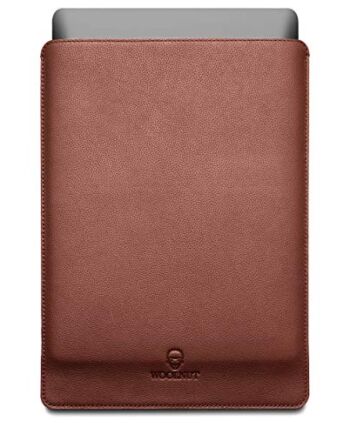 Woolnut Skórzane i wełniane etui pokrowiec na MacBooka Pro 14 - szary