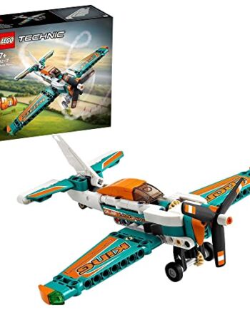 LEGO Technic 42117 Samolot wyścigowy — dla chłopców i dziewczynek uwielbiających modele samolotów (154 elementy)
