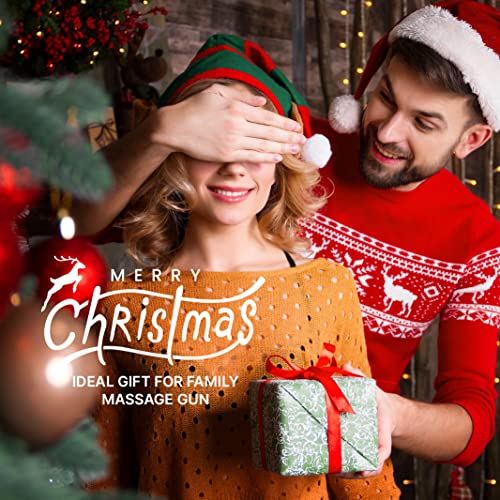 Pistolet do Masażu, RENPHO Massage Gun Głęboką Tkanką z Głowicą Masującą Ciepło, do 3200RPM do Masażu Mięśni z Ladowaniem Typu C, Akumulator 2500mAh do Regeneracji Mięśni, Czarny - obrazek 5