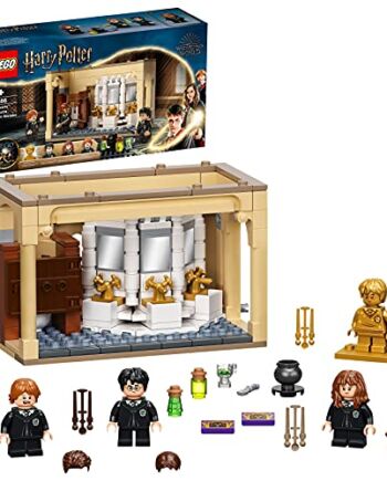 Zestaw konstrukcyjny LEGO® Harry Potter™ 76386 Hogwart™: pomyłka z eliksirem wielosokowym — zawiera przemieniające się minifigurki (217 elementów)