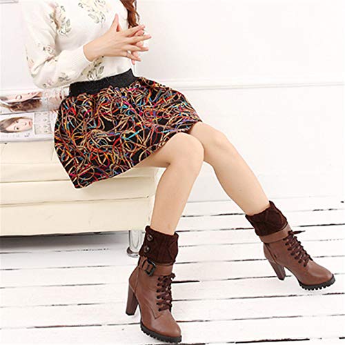 MoKu 3 pary damskich mankietów, dziergane ocieplacze na nogi, ocieplac - obrazek 7