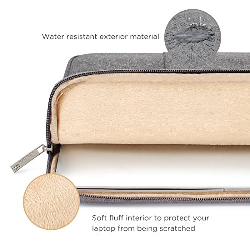 NIDOO Wodoszczelny pokrowiec 12,9" 13" na laptopa, pokrowiec ochronny do MacBook Pro Air M2 M1 / 14" MacBook Pro / Surface Laptop 3 4 / 14" Yoga Slim 9i Gen 7 / ThinkPad X1 Yoga 7 | Carbon 10, szary - obrazek 5