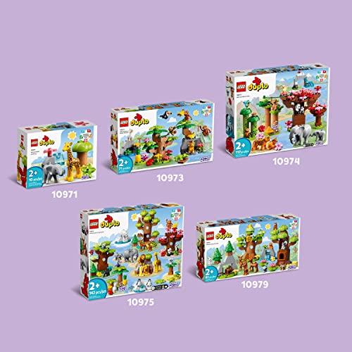 LEGO DUPLO 10971 Dzikie zwierzęta Afryki — zestaw ze zwierzętami z safari dla małych dzieci i przedszkolaków w wieku od dwóch lat (10 elementów) - obrazek 3