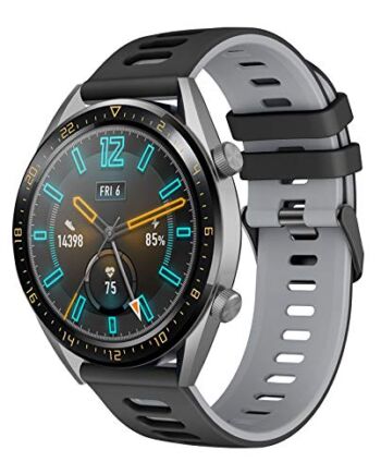 YASPARK Silikonowy pasek do Huawei Watch GT2 (46 mm)/GT (46 mm, 22 mm), Huawei Watch GT Active/GT2 Pro/Honor Watch Magic/Galaxy Watch (46 mm)/Gear S3/Galaxy Watch 3 (45 mm)