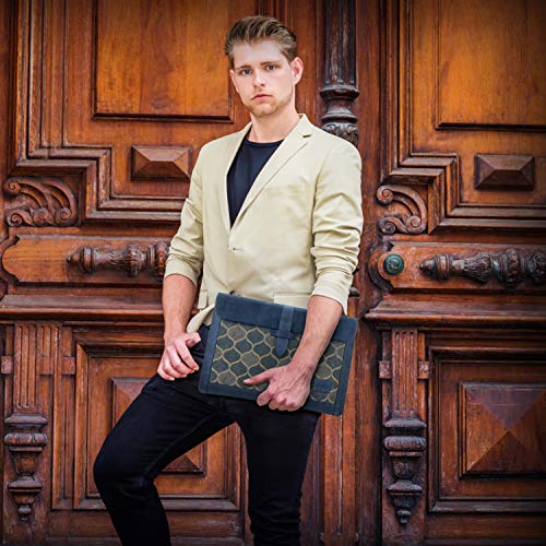 Londo Torba na Macbooka ze skóry licowej – pokrowiec na laptopa do MacBook Pro i MacBook Air – 15,5 cala – 16 cali – kompatybilny z modelami M1 i 2020 - obrazek 2